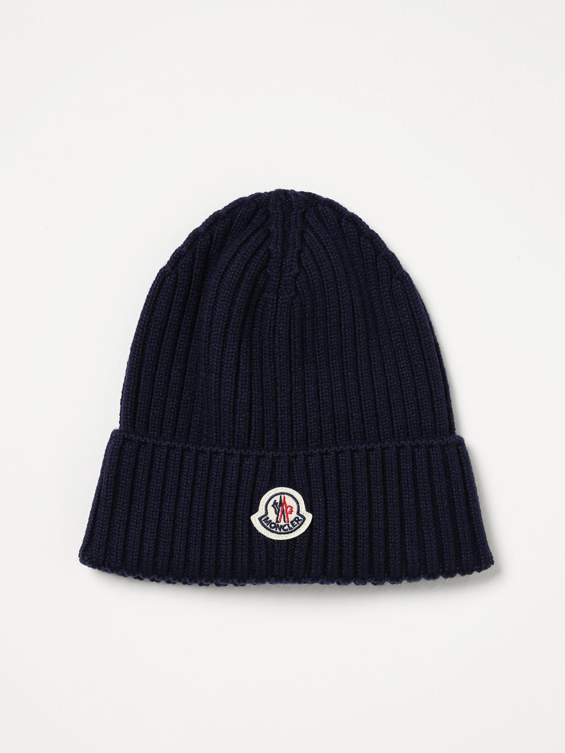 Moncler Hat MONCLER Kids colour Blue