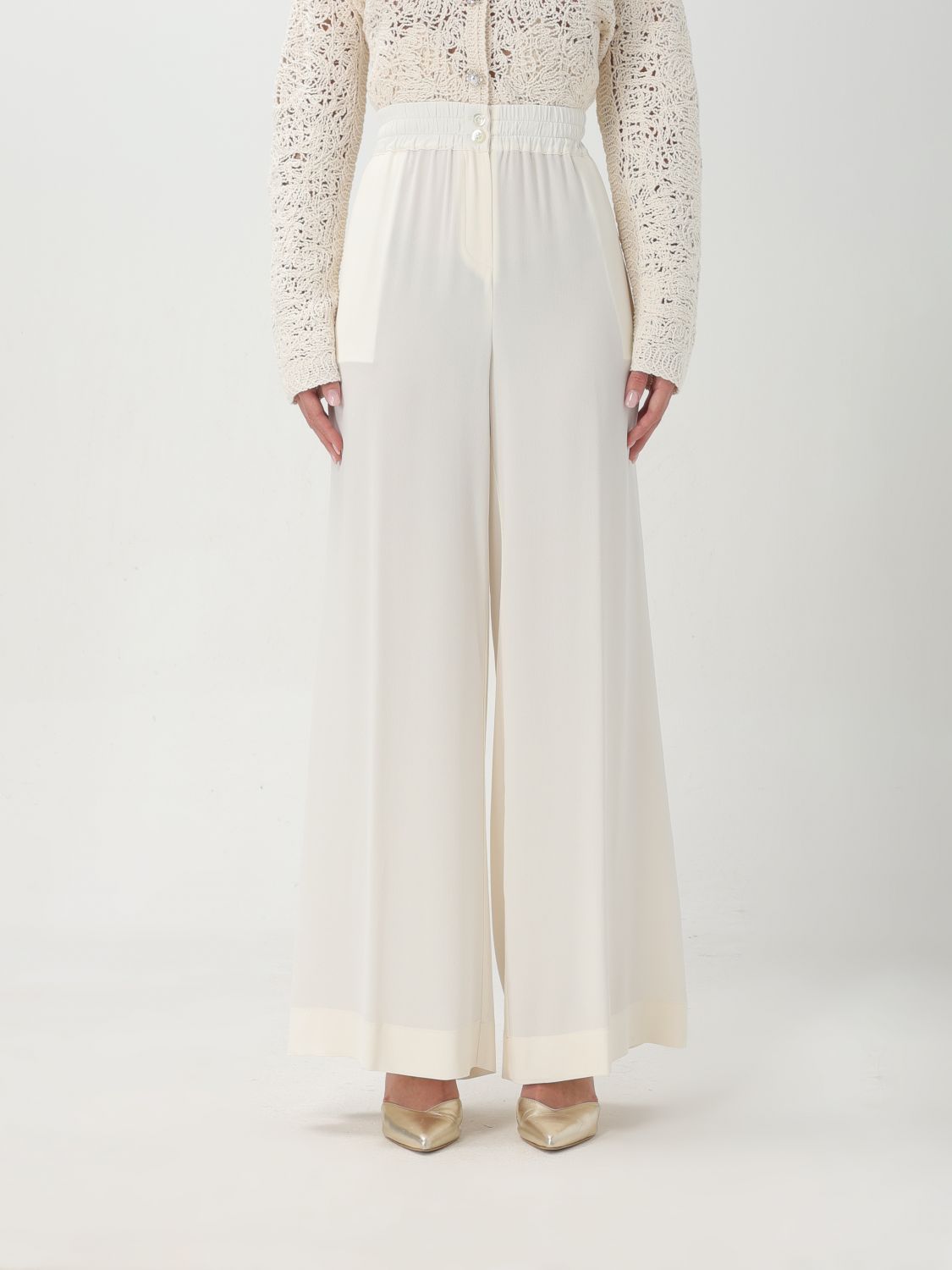 Semicouture Trousers SEMICOUTURE Woman colour White