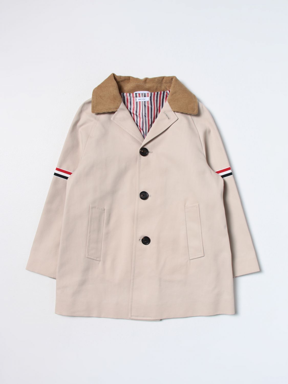 Thom Browne Jacket THOM BROWNE Kids colour Kaki