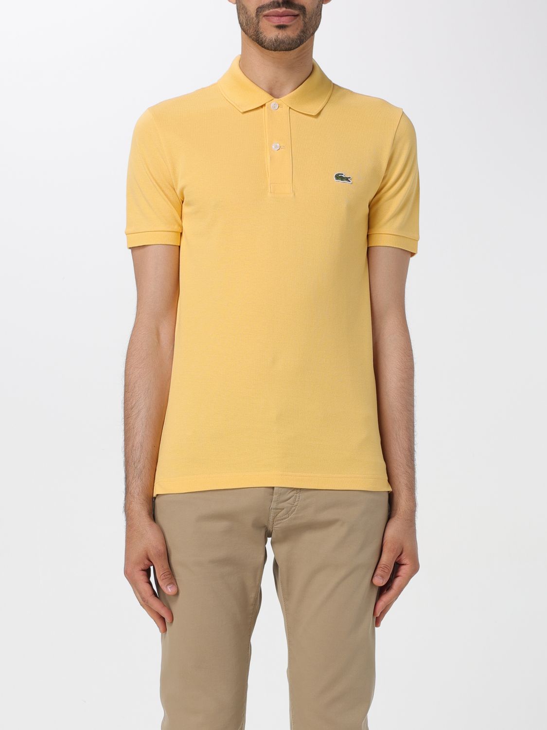 Lacoste Polo Shirt LACOSTE Men colour Yellow