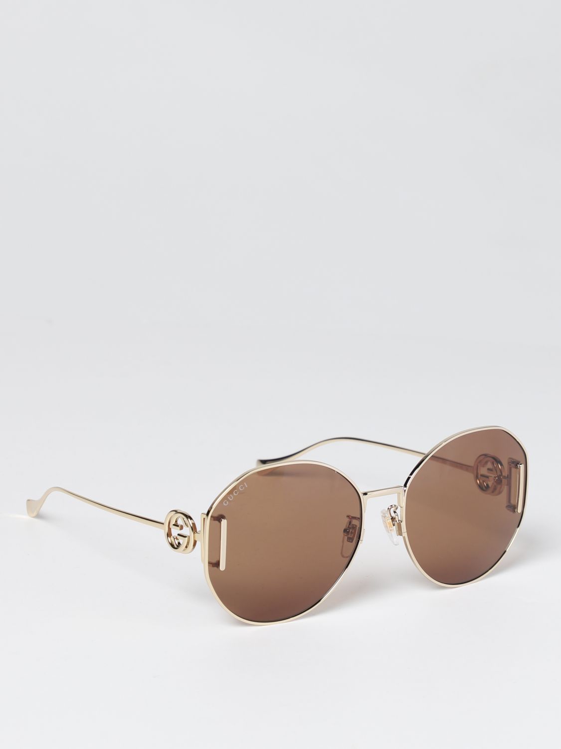 Gucci Sunglasses GUCCI Woman colour Brown