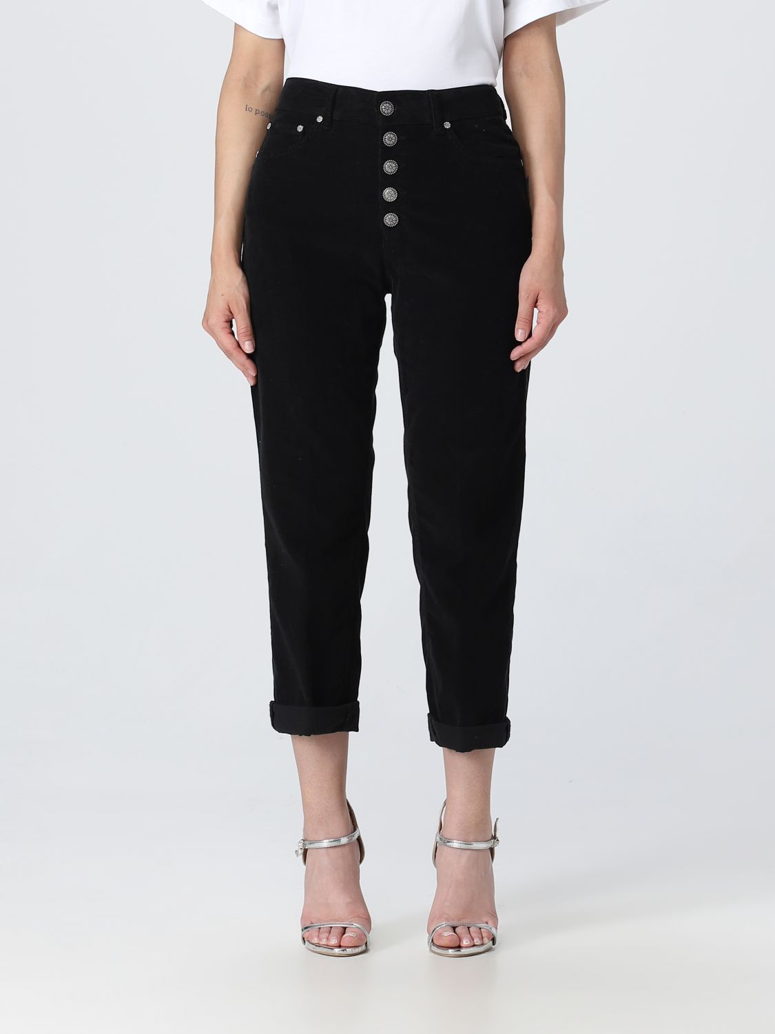 Dondup Trousers DONDUP Woman colour Black