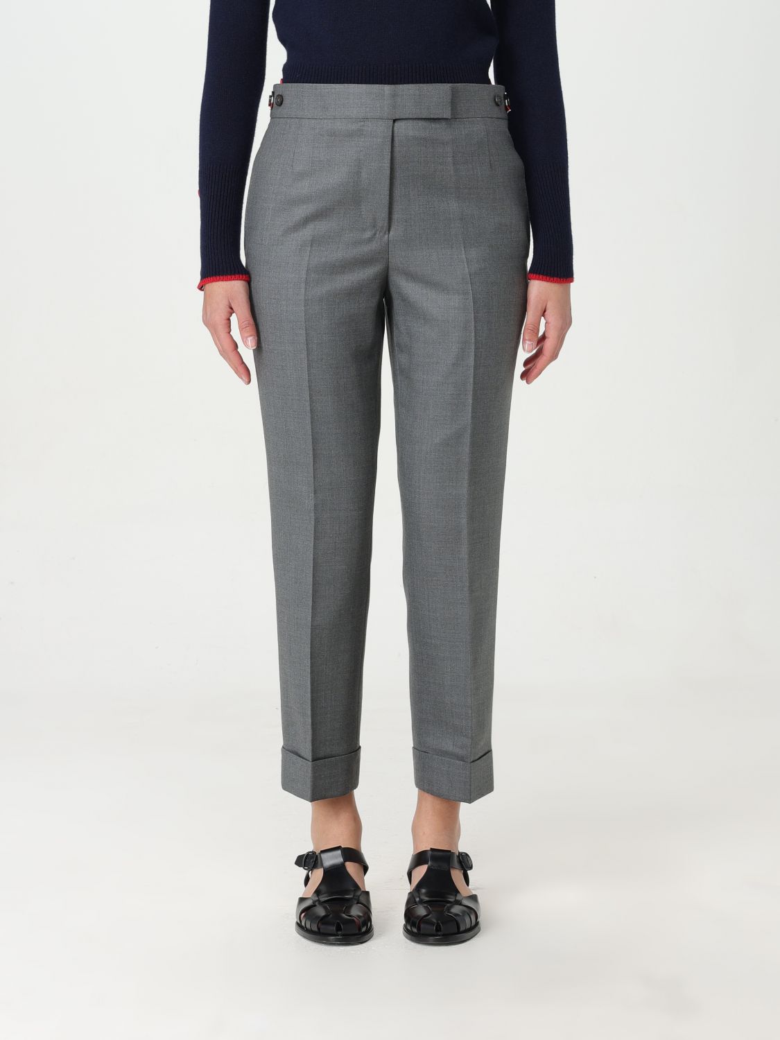 Thom Browne Trousers THOM BROWNE Woman colour Grey