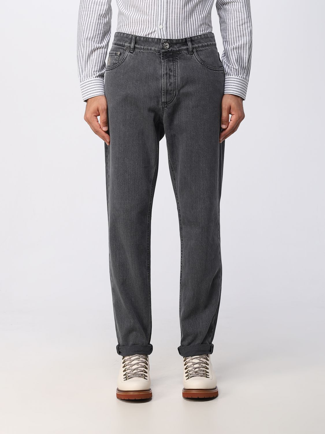 Brunello Cucinelli Jeans BRUNELLO CUCINELLI Men colour Grey