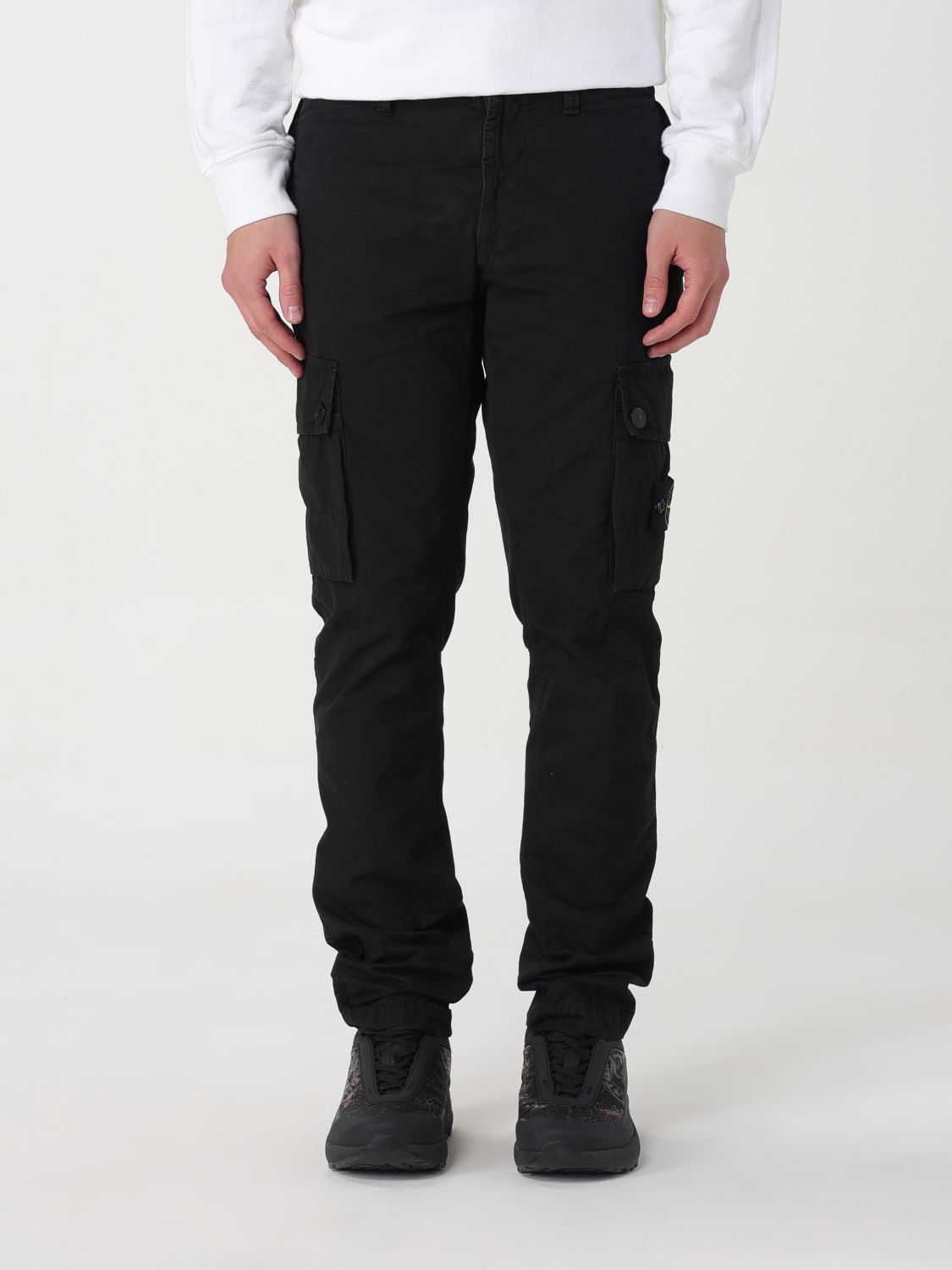 Stone Island Trousers STONE ISLAND Men colour Black