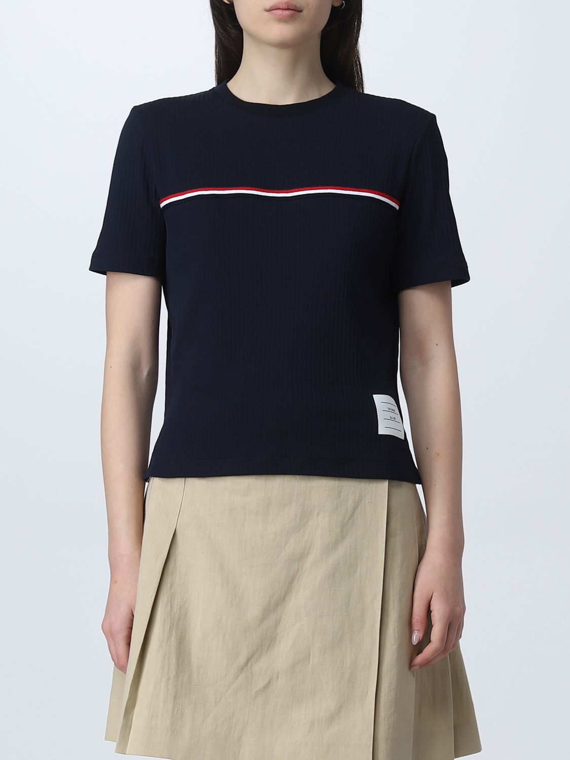 Thom Browne T-Shirt THOM BROWNE Woman colour Blue