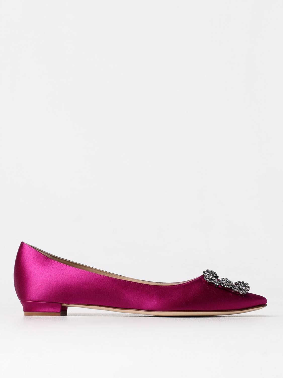 Manolo Blahnik Ballet Pumps MANOLO BLAHNIK Woman colour Wine