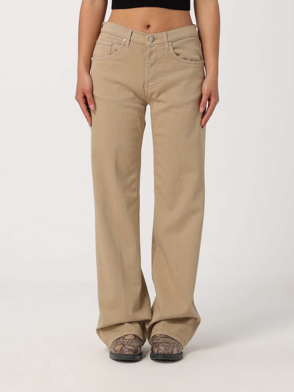 Dondup Trousers DONDUP Woman colour Grey