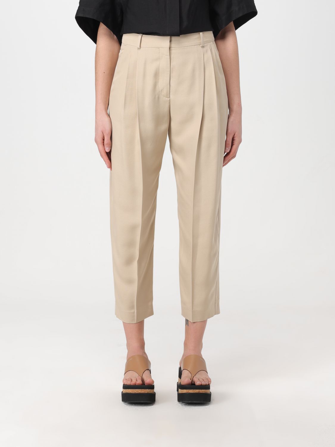 Stella McCartney Trousers STELLA MCCARTNEY Woman colour Beige