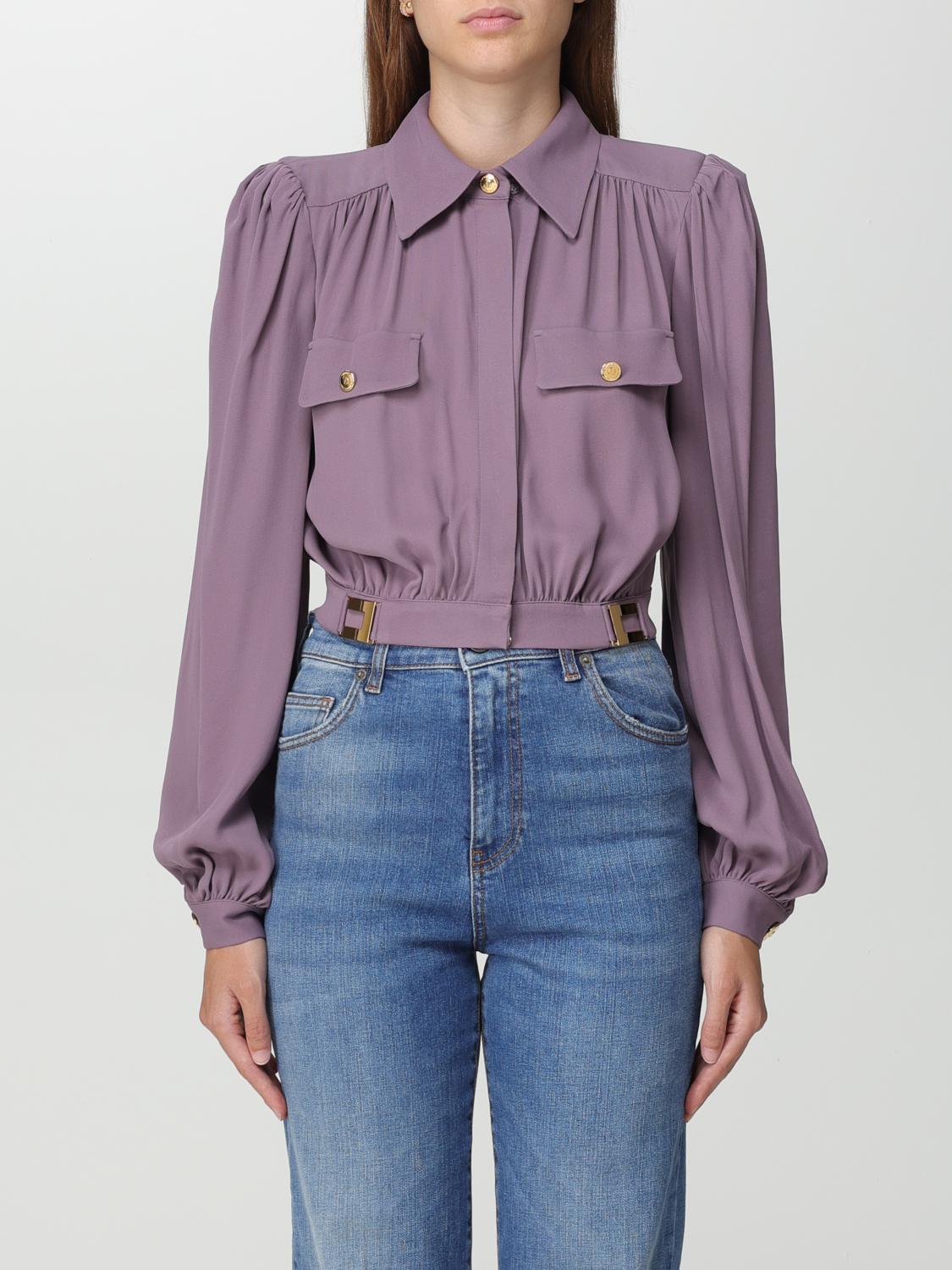 Elisabetta Franchi Shirt ELISABETTA FRANCHI Woman colour Violet