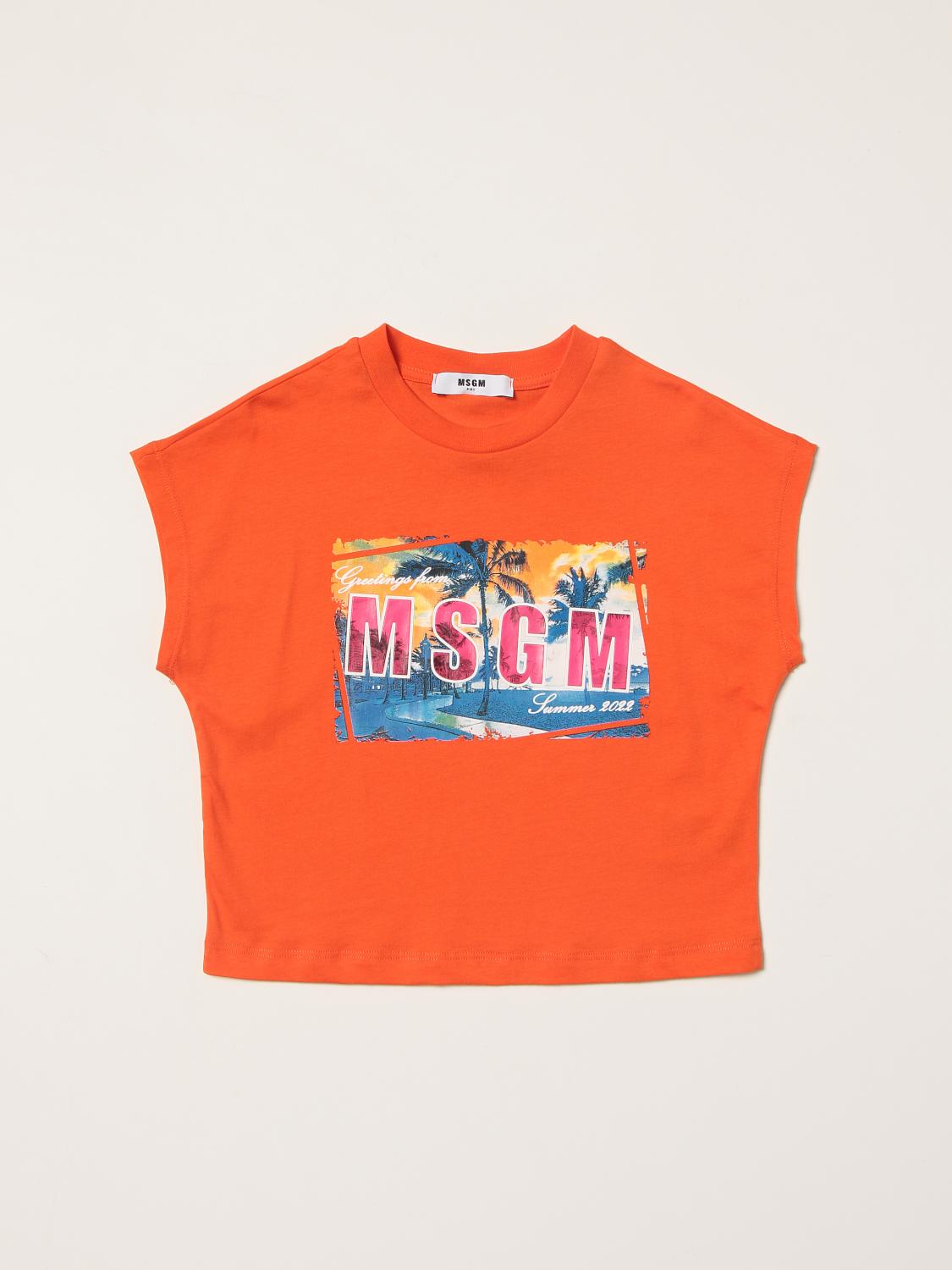 Msgm Kids Msgm Kids t-shirt in cotton with print