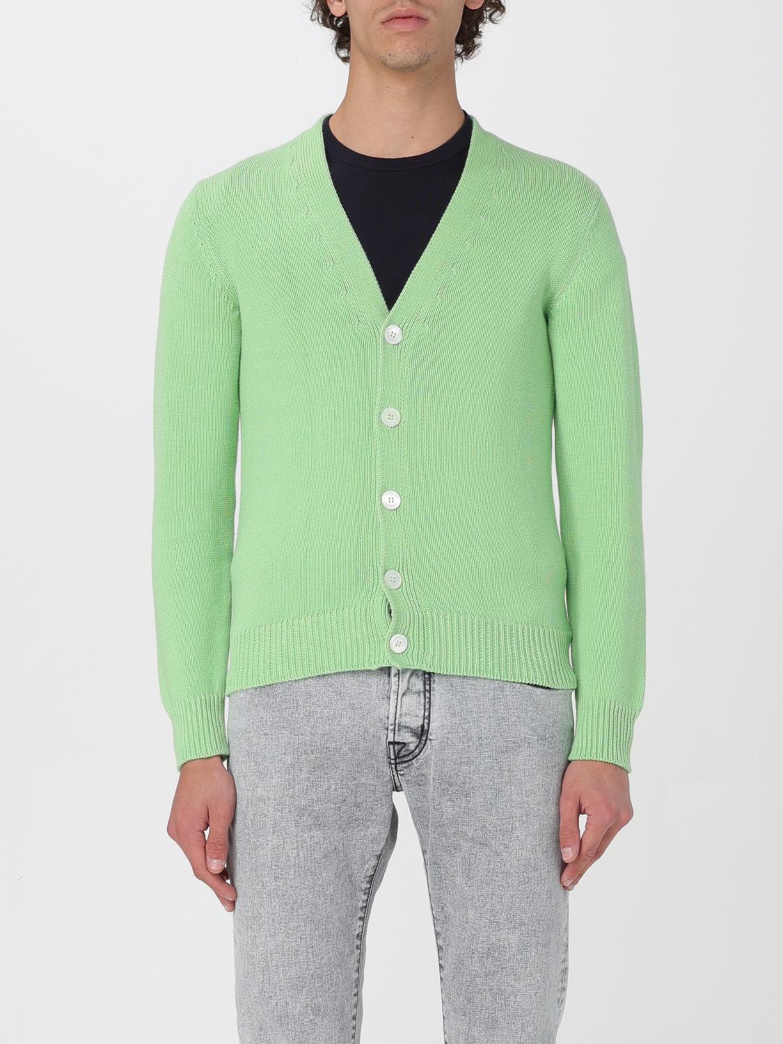 Zanone Cardigan ZANONE Men colour Lime