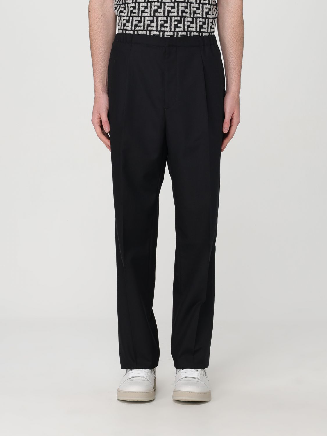 FENDI Trousers FENDI Men colour Black