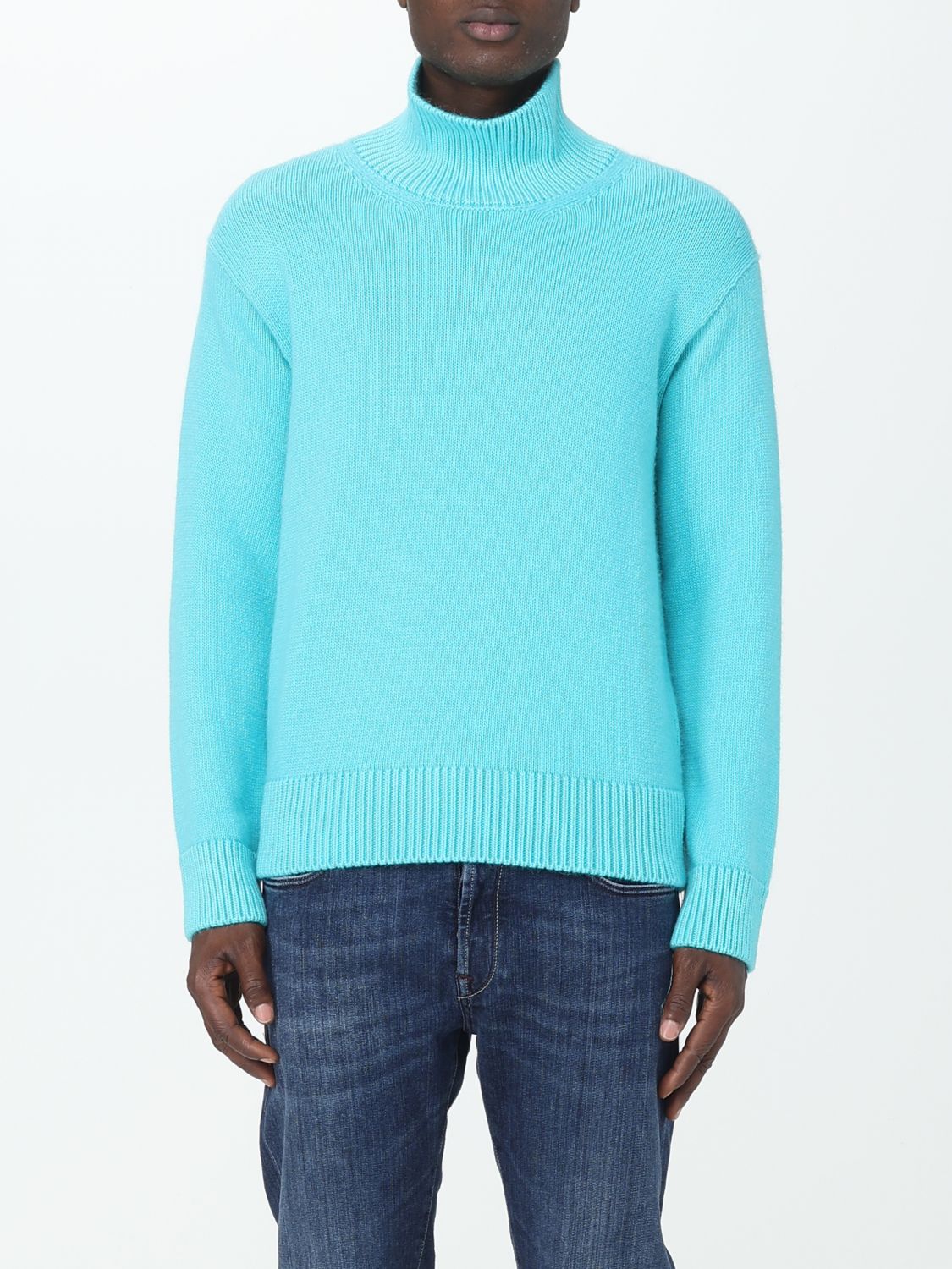 Laneus Jumper LANEUS Men colour Turquoise