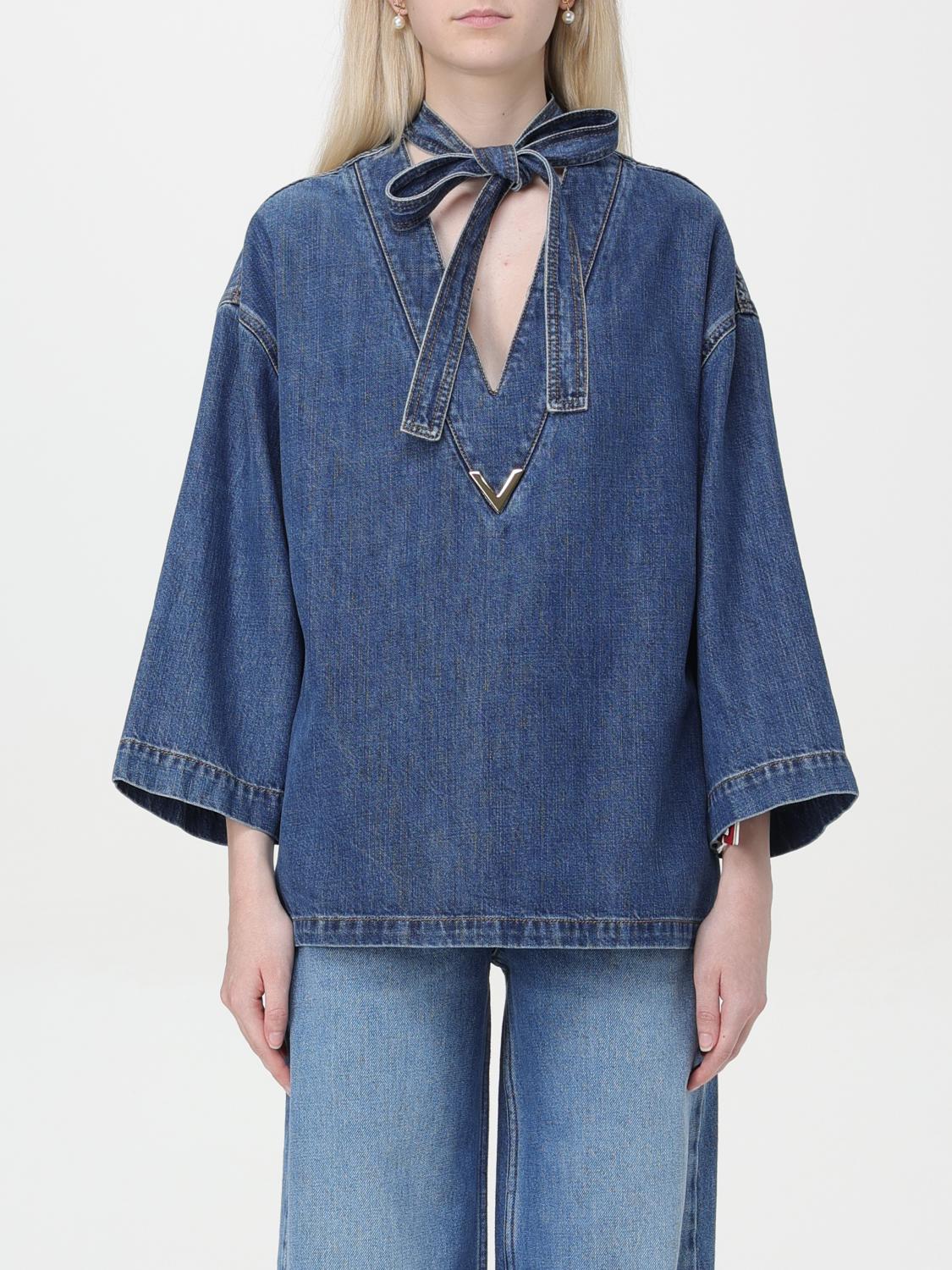 Valentino Top VALENTINO Woman color Denim