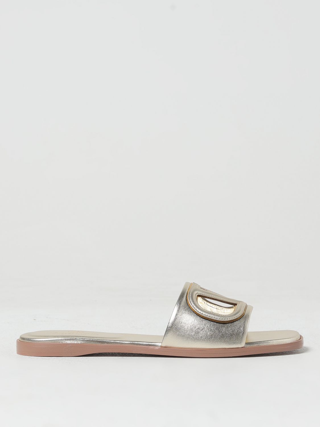 VALENTINO GARAVANI Flat Sandals VALENTINO GARAVANI Woman colour Platinum