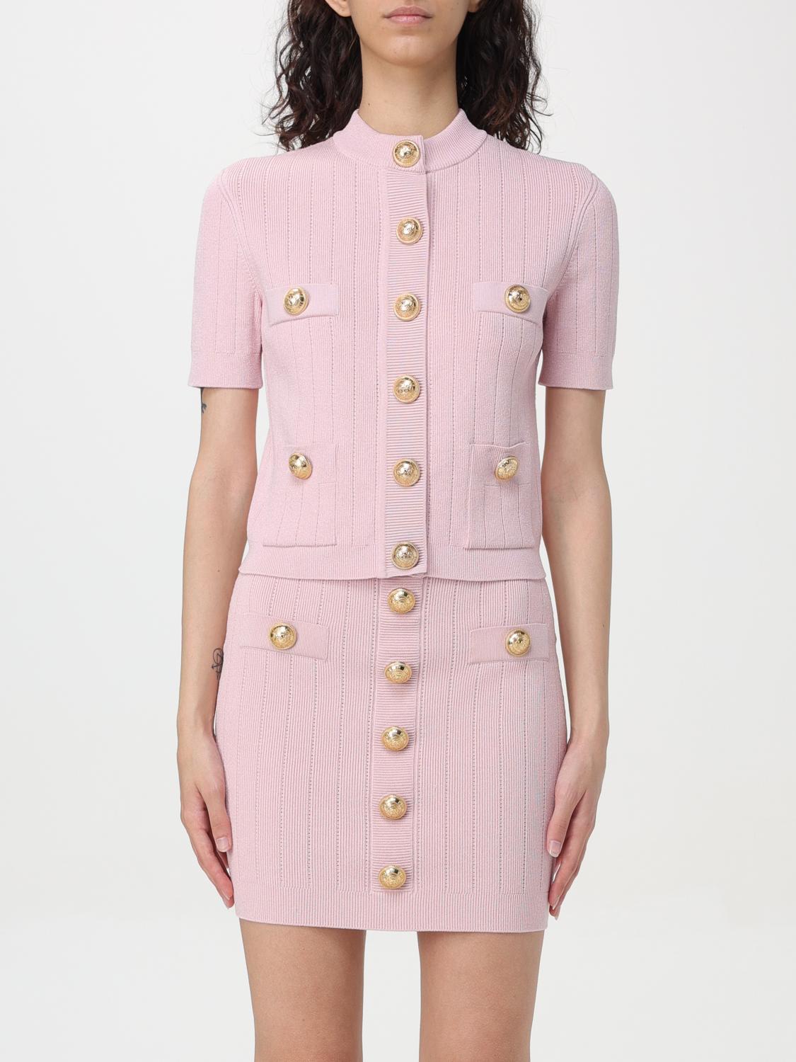 Balmain Cardigan BALMAIN Woman color Pink