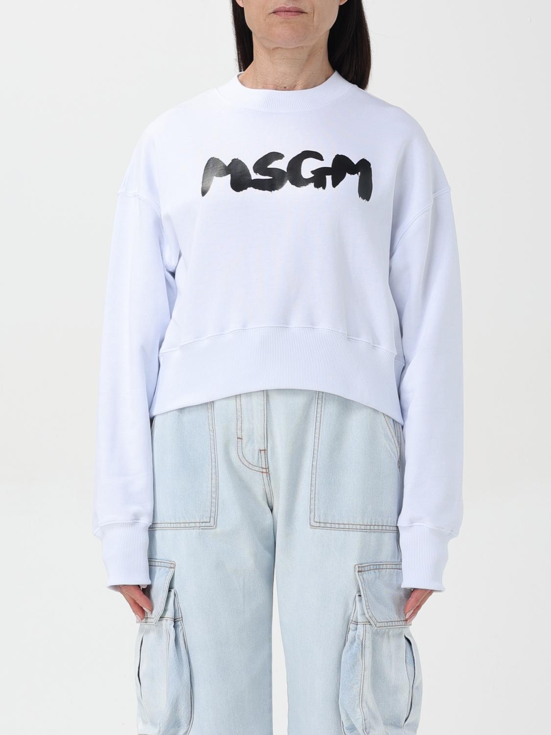 Msgm Sweatshirt MSGM Woman color White