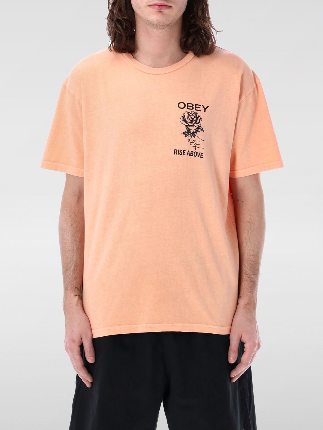 Obey T-Shirt OBEY Men color Peach