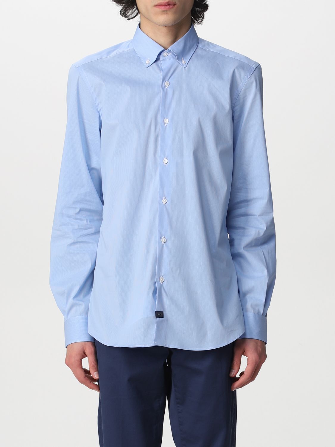 Fay Shirt FAY Men colour Gnawed Blue