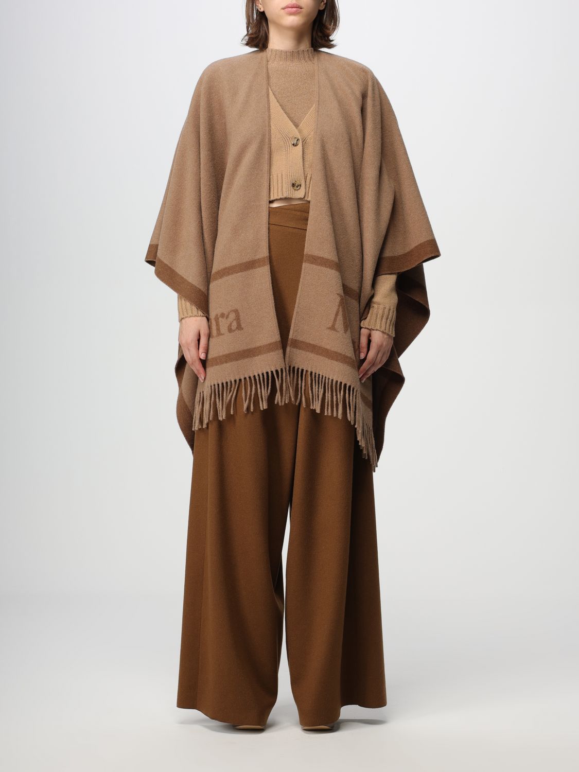 Max Mara Cloak MAX MARA Woman colour Camel