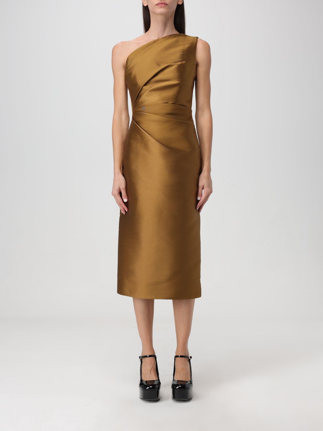 Solace London Dress SOLACE LONDON Woman colour Gold