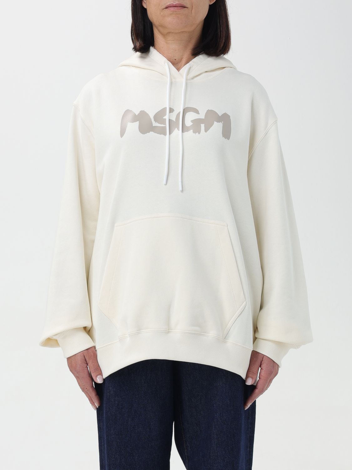 Msgm Sweatshirt MSGM Woman colour Cream