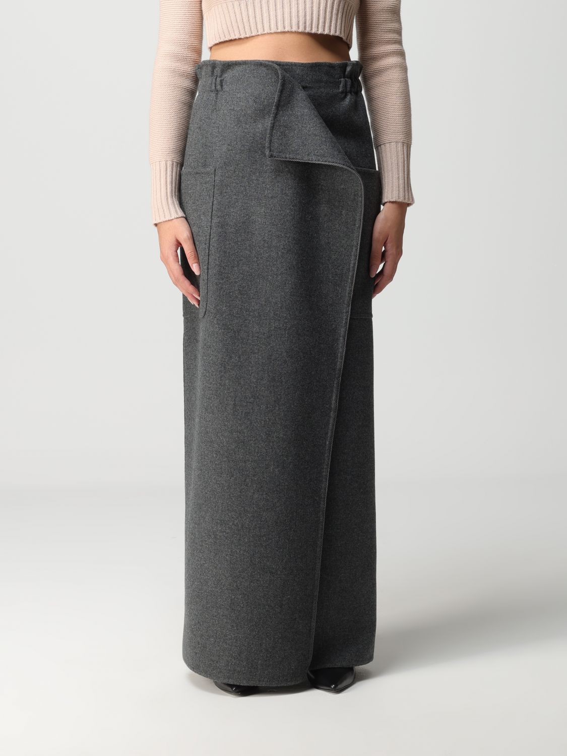 Max Mara Skirt MAX MARA Woman colour Grey