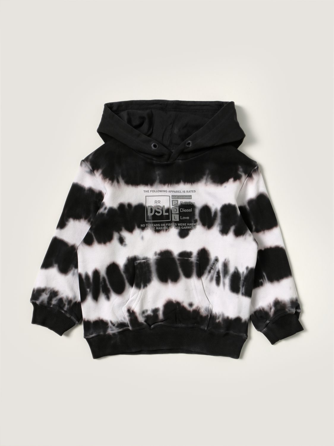 Diesel Diesel tie dye cotton sweatshirt