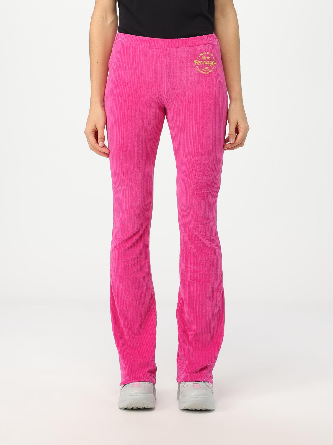 CHIARA FERRAGNI Trousers CHIARA FERRAGNI Woman colour Fuchsia