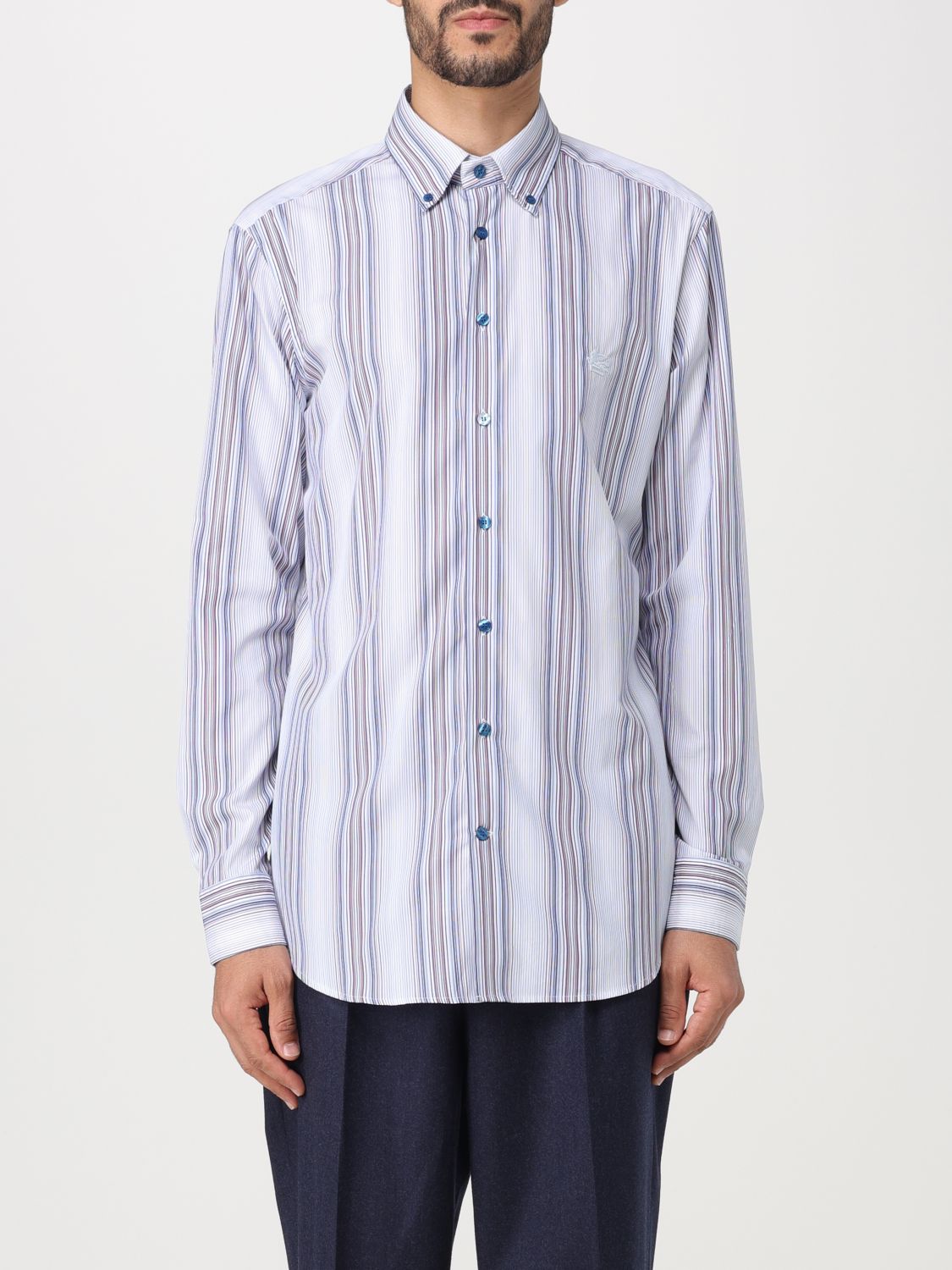 Etro Shirt ETRO Men colour Gnawed Blue