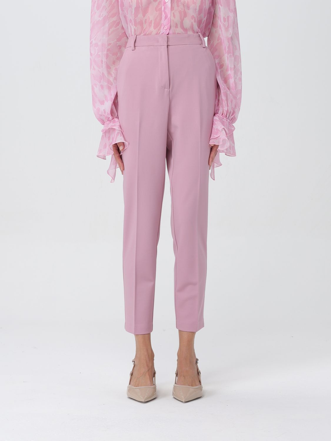 Pinko Trousers PINKO Woman colour Baby Pink