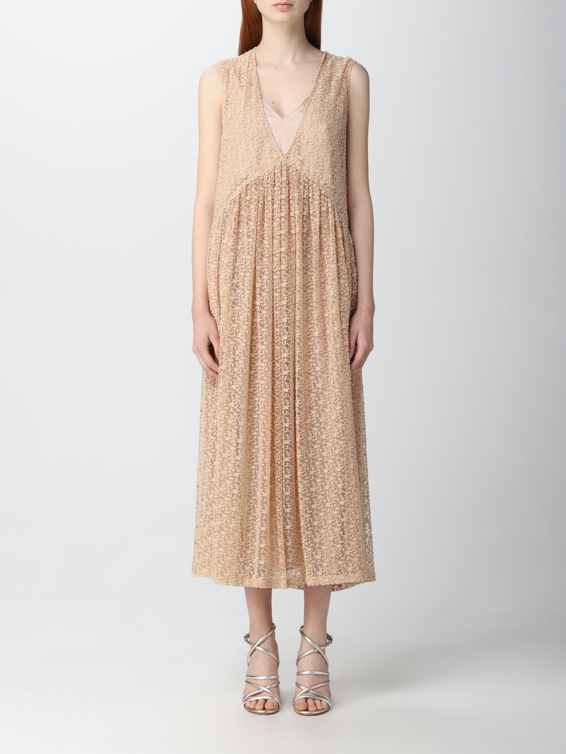 Alysi Dress ALYSI Woman colour Beige