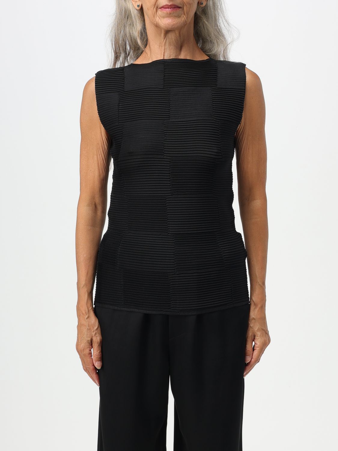 Issey Miyake Top ISSEY MIYAKE Woman colour Black