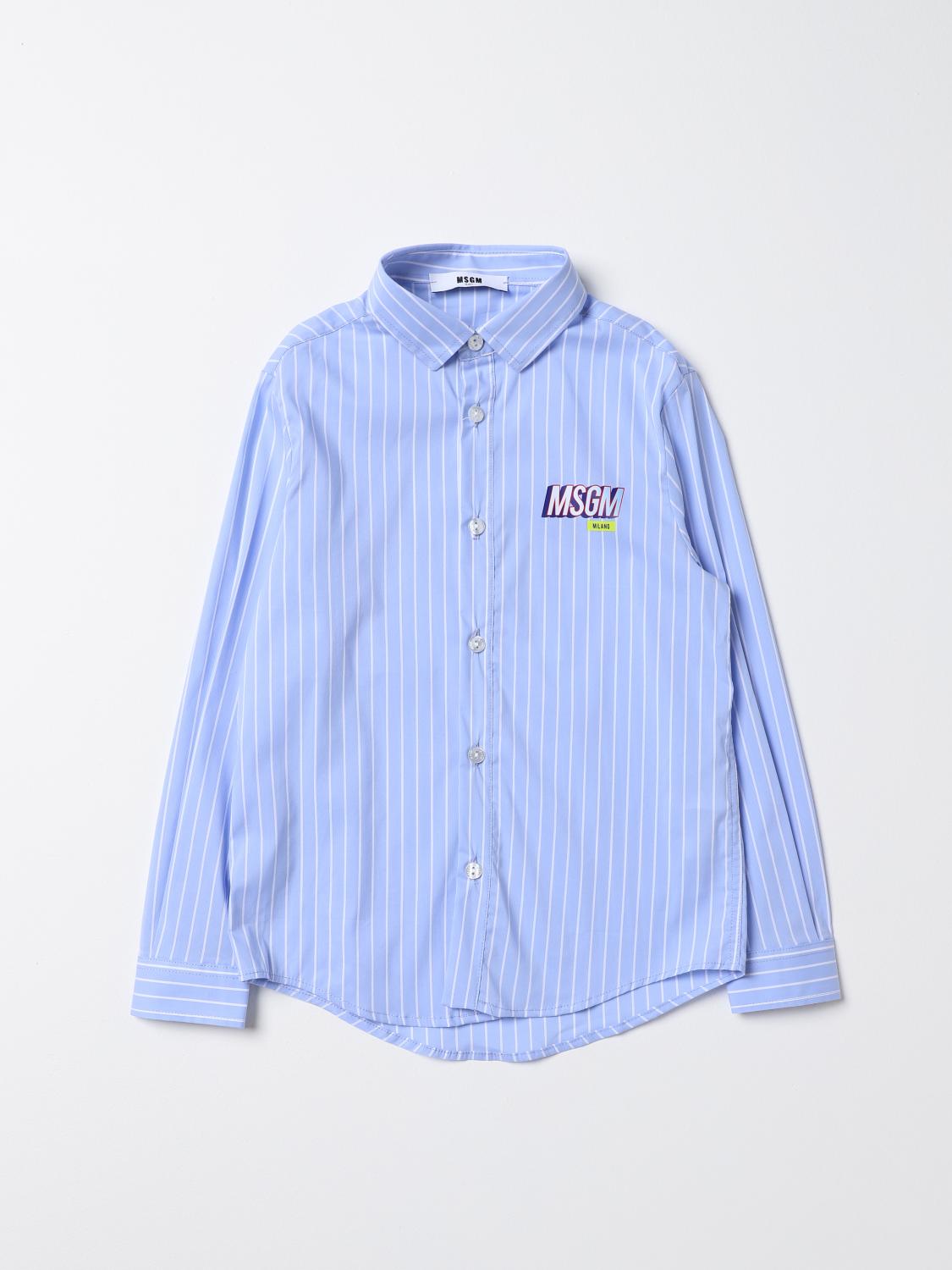 Msgm Kids Shirt MSGM KIDS Kids colour Gnawed Blue