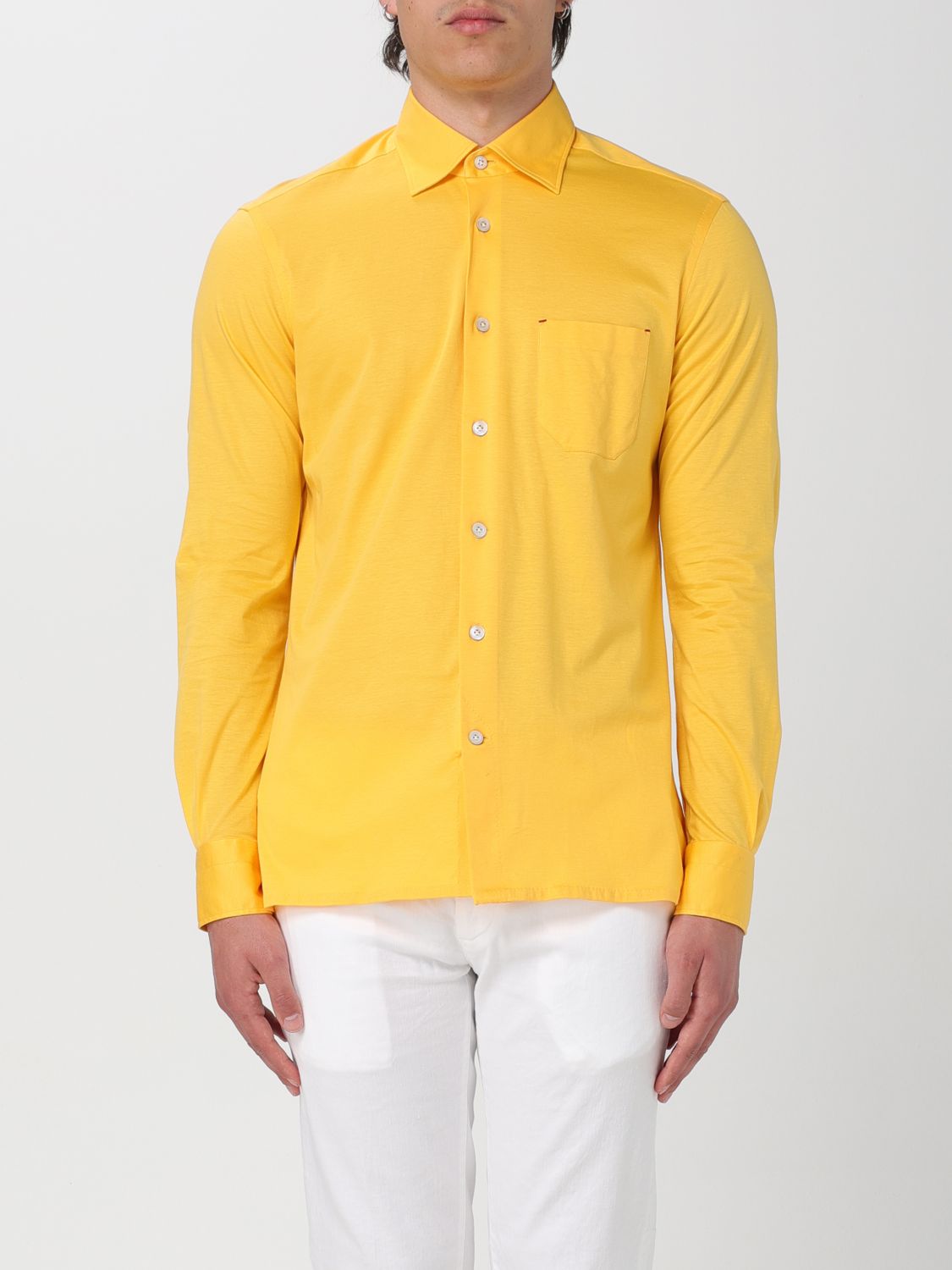 Kiton Shirt KITON Men colour Yellow