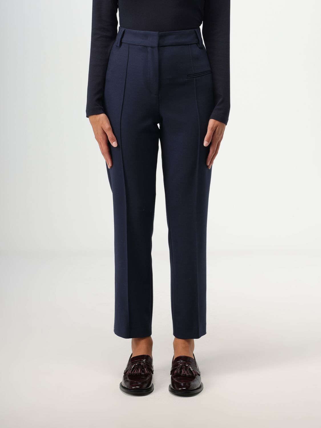 Fabiana Filippi Trousers FABIANA FILIPPI Woman colour Blue