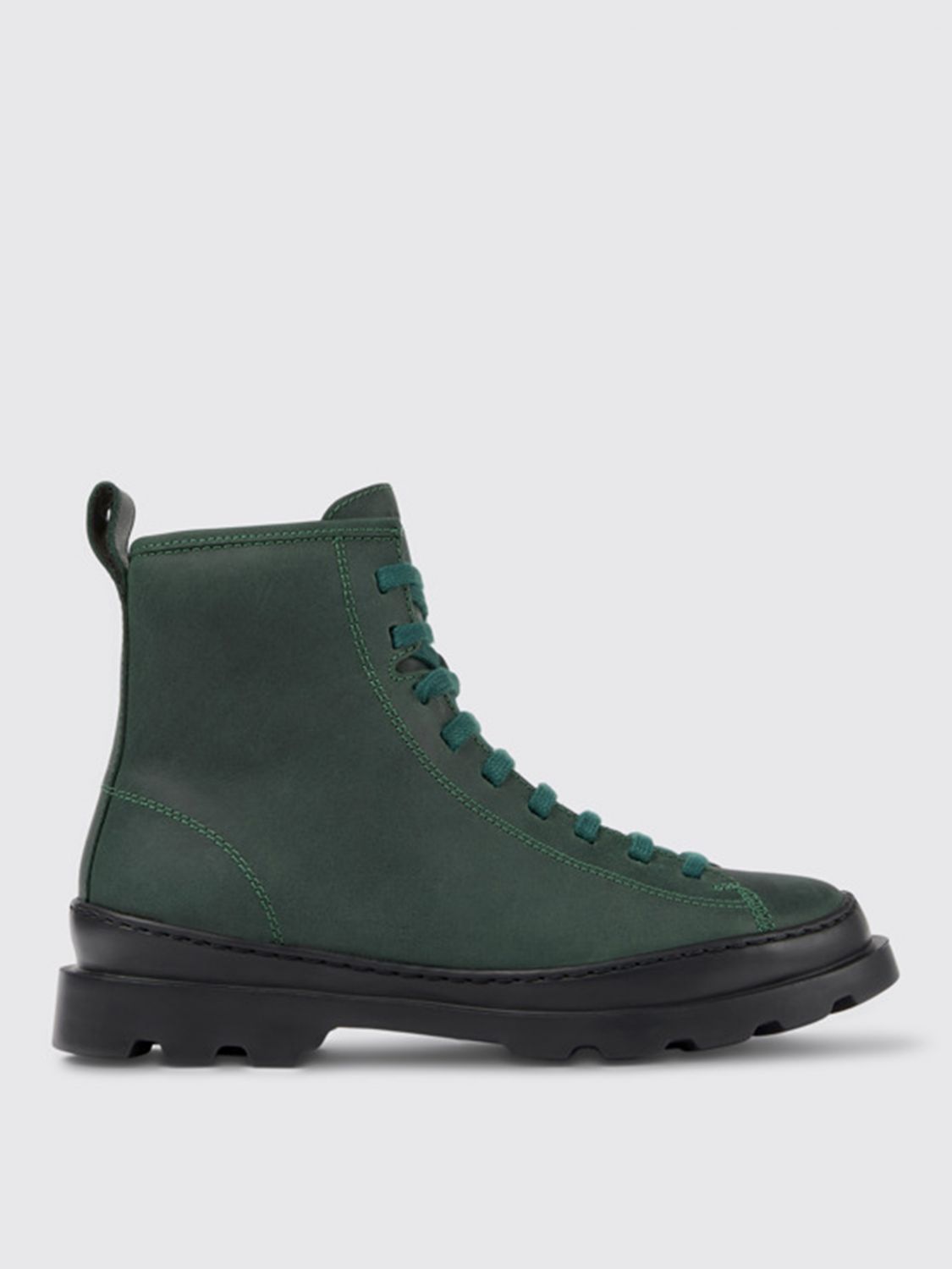 Camper Flat Ankle Boots CAMPER Woman colour Green