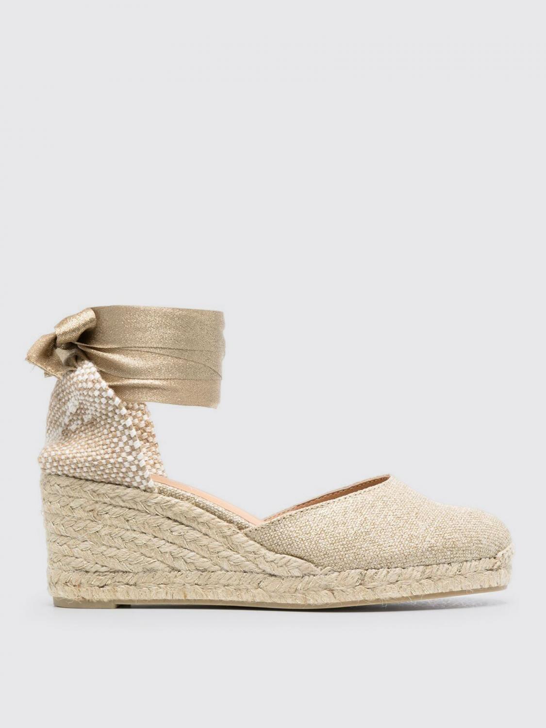 Castañer Wedge Shoes CASTAÑER Woman color Gold