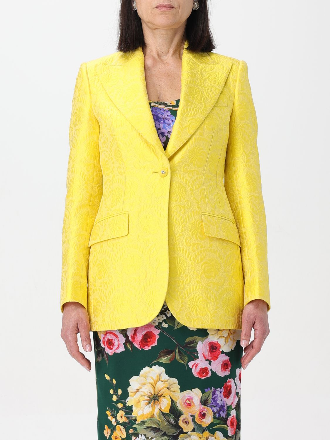 Dolce & Gabbana Blazer DOLCE & GABBANA Woman colour Yellow