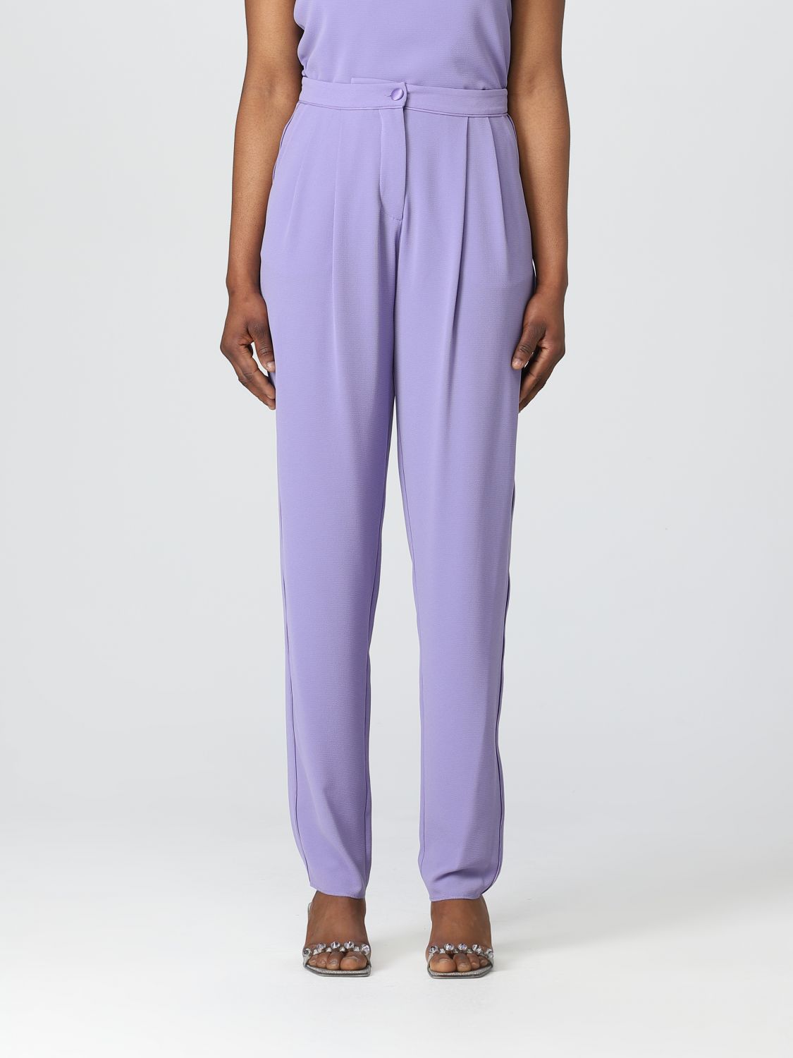 Emporio Armani Trousers EMPORIO ARMANI Woman colour Lilac