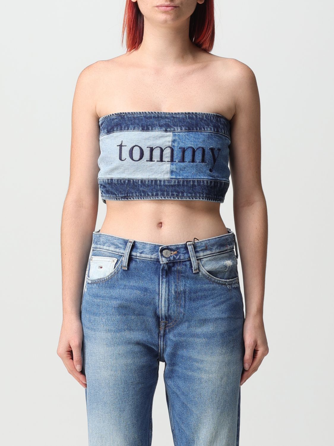 Tommy Jeans Collection Top TOMMY JEANS COLLECTION Woman colour Denim