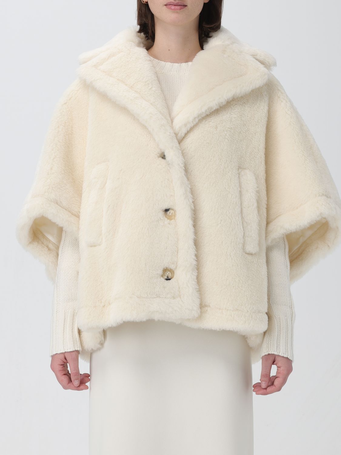 Max Mara Cloak MAX MARA Woman colour White