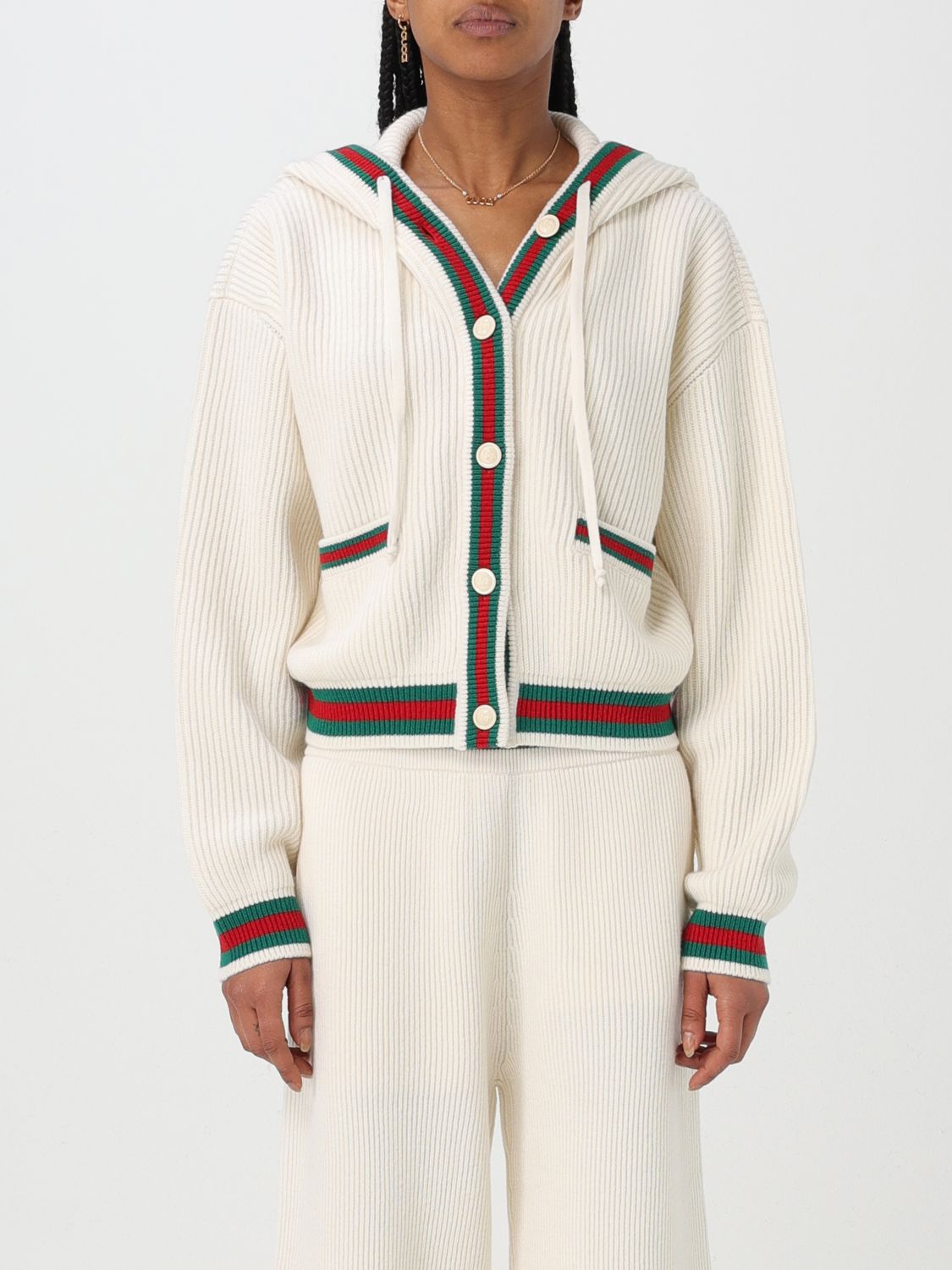 Gucci Cardigan GUCCI Woman color White