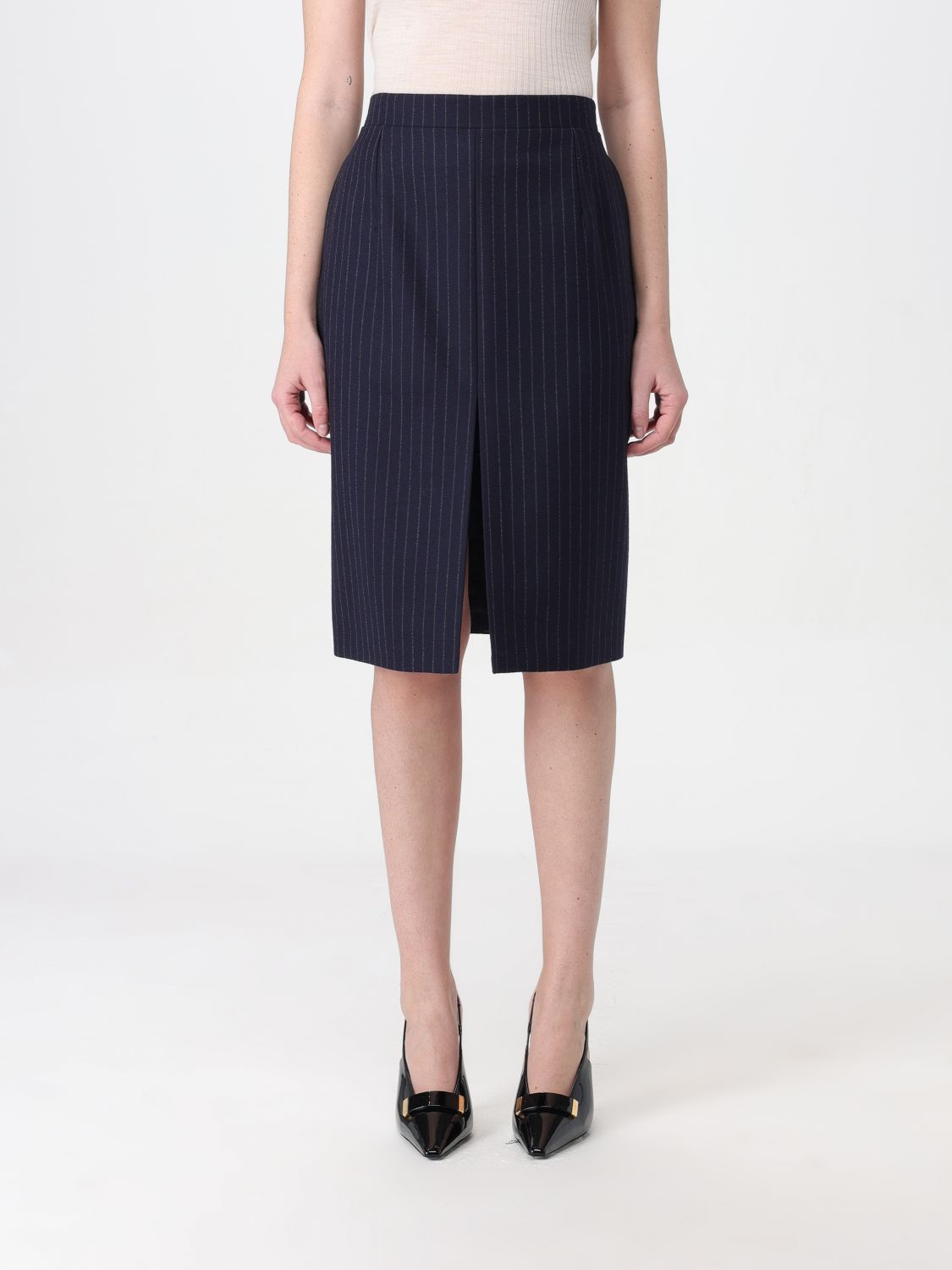 Saint Laurent Skirt SAINT LAURENT Woman colour Marine