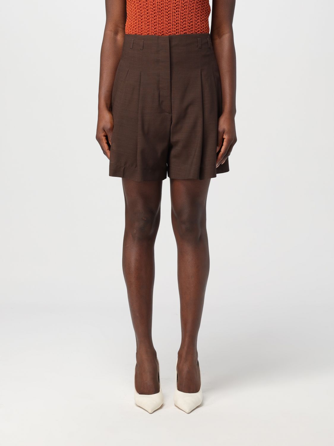 Philosophy Di Lorenzo Serafini Short PHILOSOPHY DI LORENZO SERAFINI Woman colour Brown