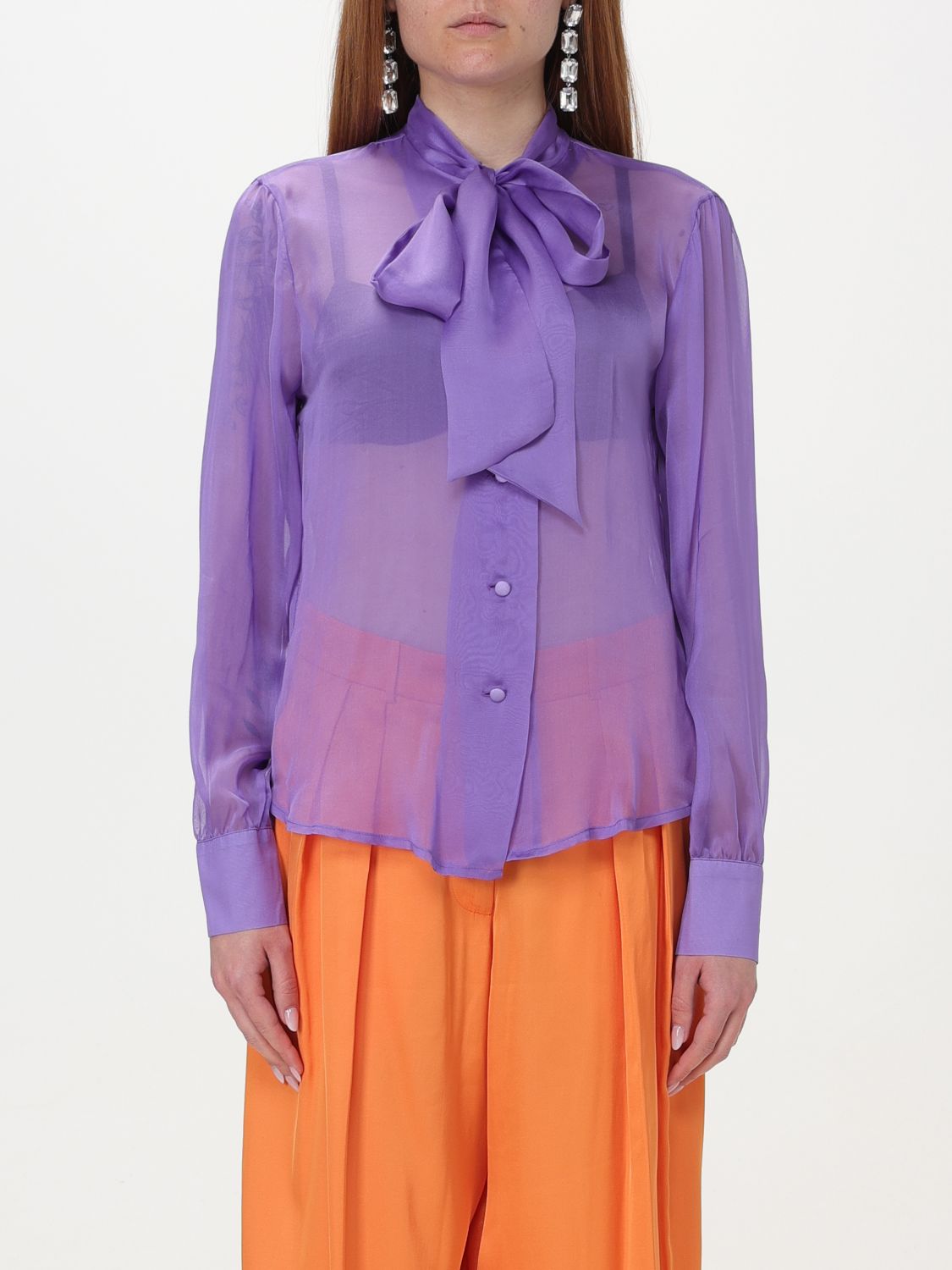 Hebe Studio Shirt HEBE STUDIO Woman color Violet