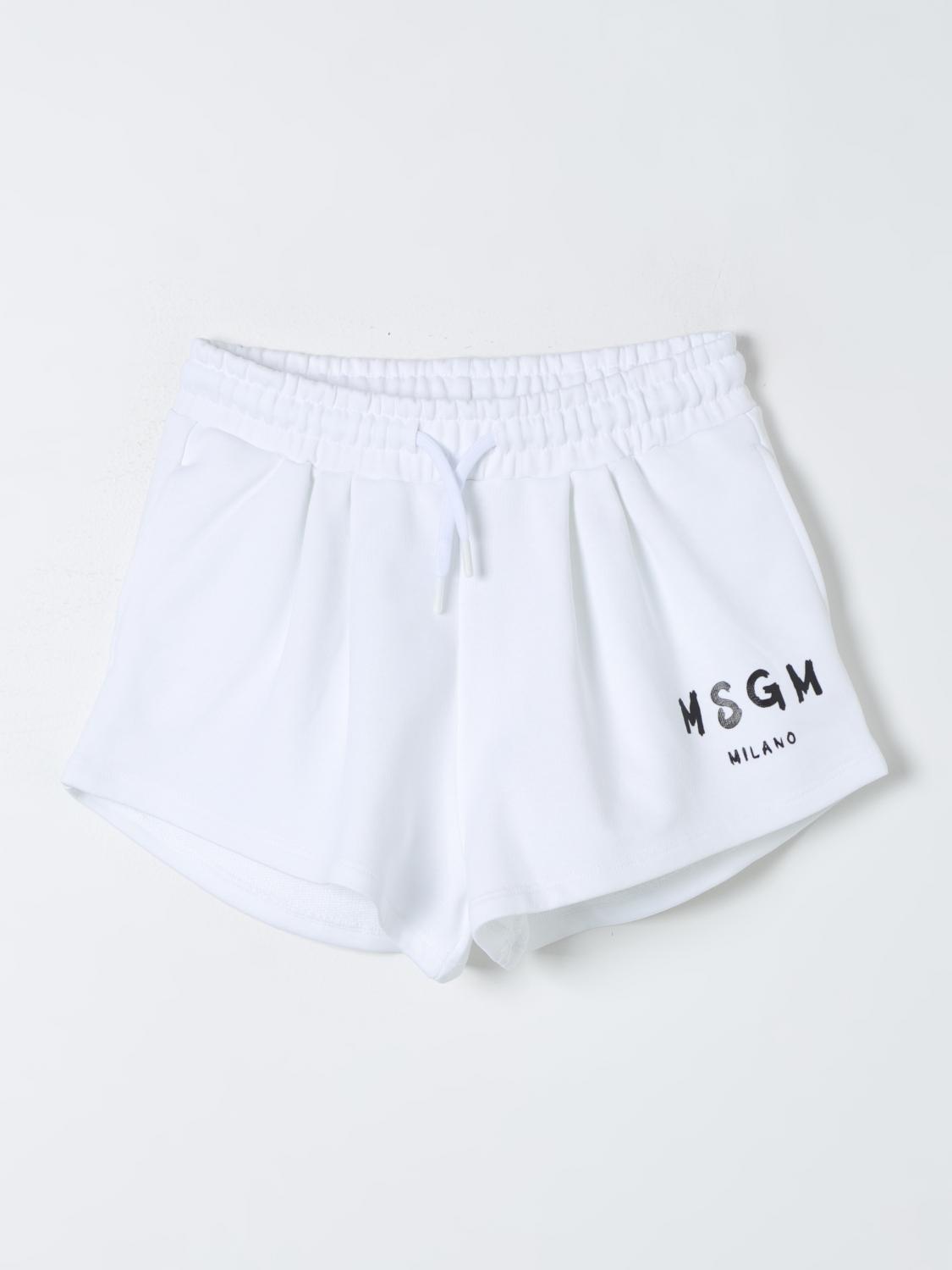 Msgm Kids Short MSGM KIDS Kids colour White