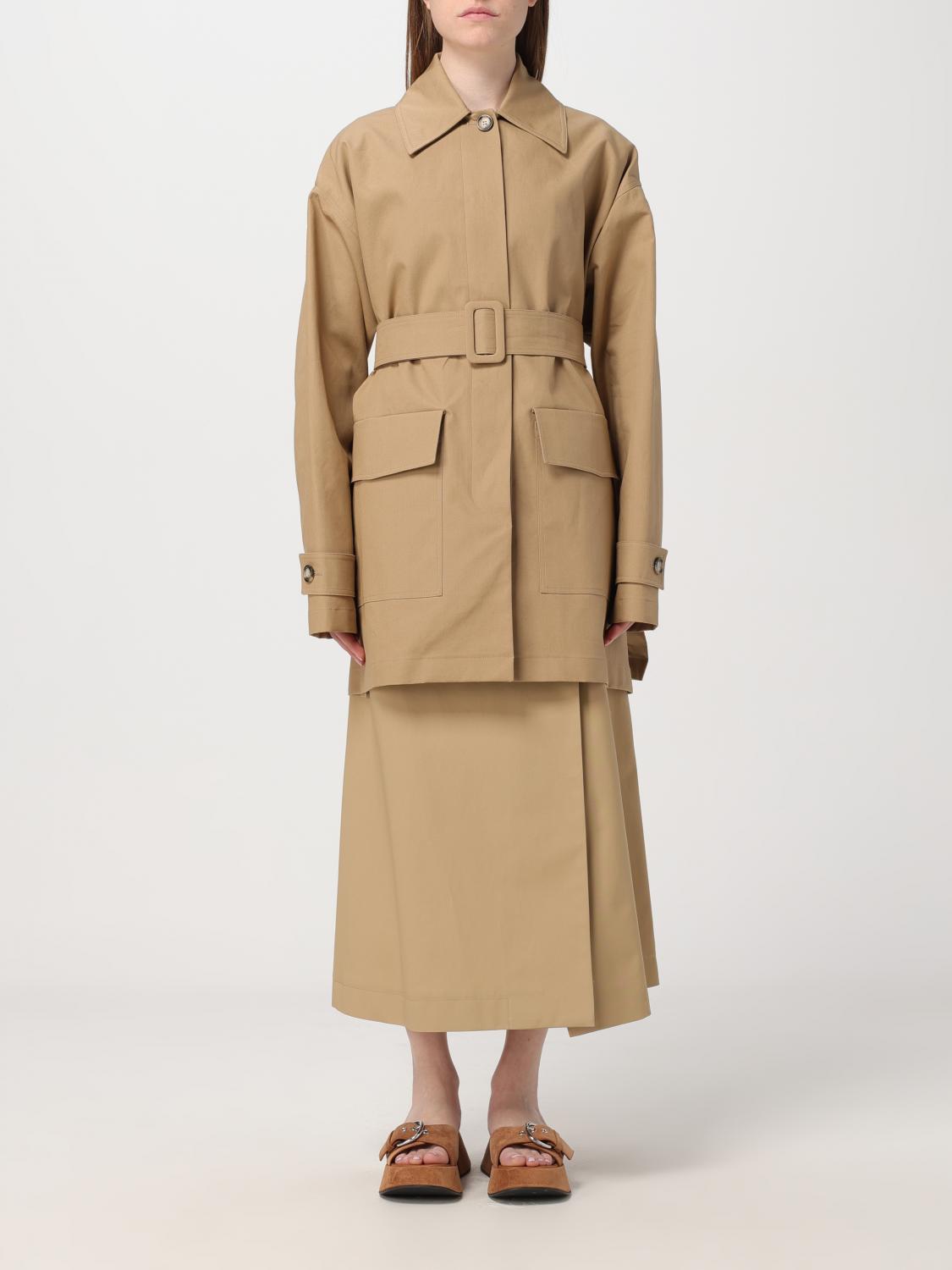 Sportmax Coat SPORTMAX Woman colour Beige