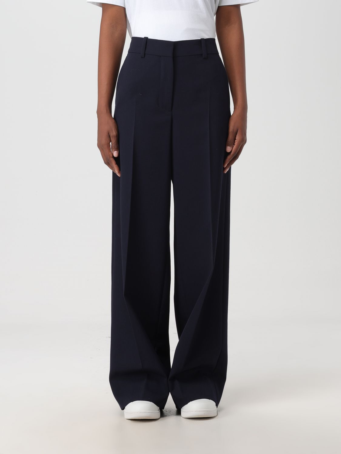 OFF-WHITE Trousers OFF-WHITE Woman colour Cobalt